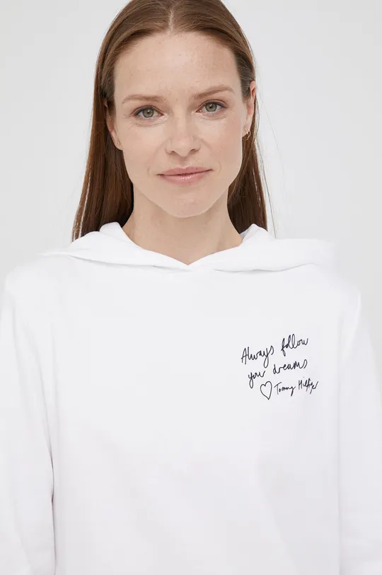 λευκό Βαμβακερή μπλούζα Tommy Hilfiger Γυναικεία