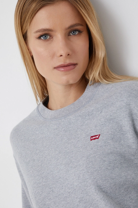 gray Levi's cotton sweatshirt