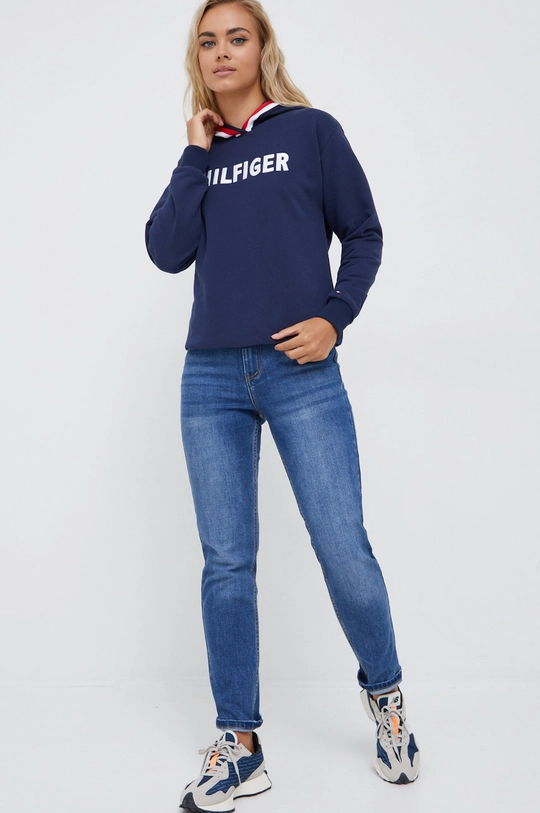 Dukserica Tommy Hilfiger mornarsko plava