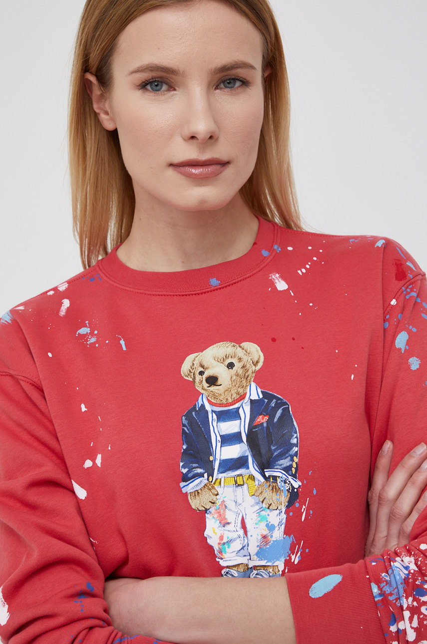 Кофта Polo Ralph Lauren женская цвет красный узор | ANSWEAR.ua