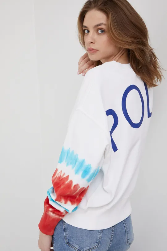 λευκό Βαμβακερή μπλούζα Polo Ralph Lauren Γυναικεία