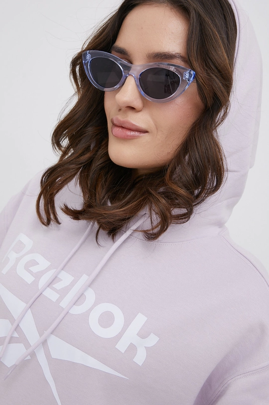 violet Reebok sweatshirt