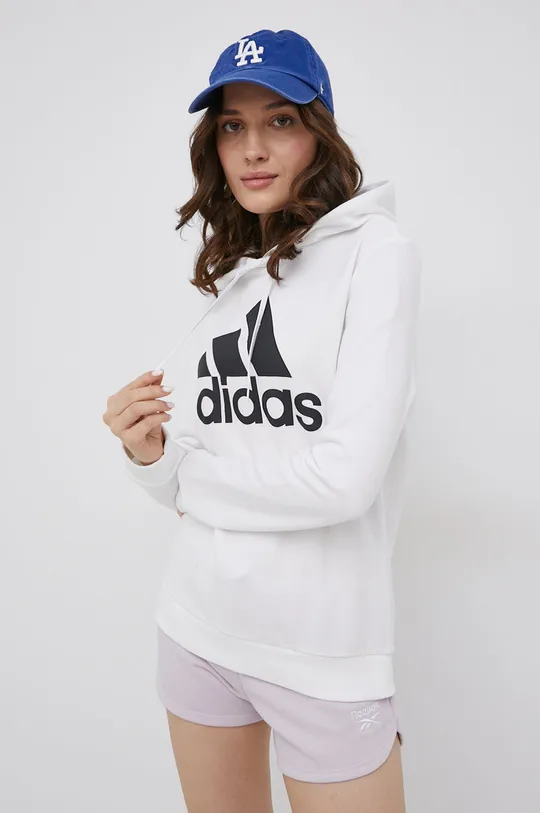 bijela Dukserica adidas Ženski