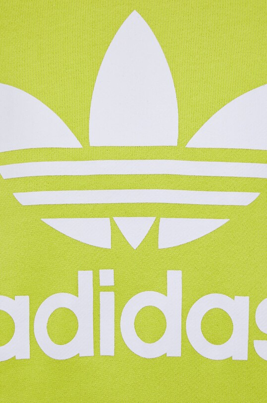 Adidas Originals Bluza Bawelniana Adicolor He6950 Damska Kolor Zielony Z Kapturem Z Nadrukiem Answear Com