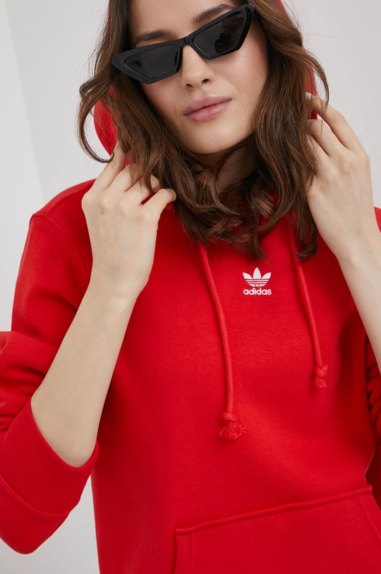 czerwony adidas Originals Bluza Adicolor HF7505