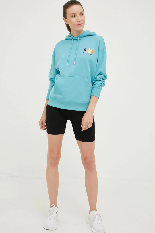 Puma bluza 533564 turkusowy