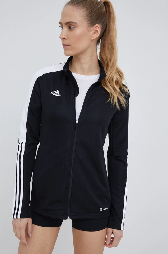 czarny adidas Performance bluza treningowa Tiro H60017 Damski