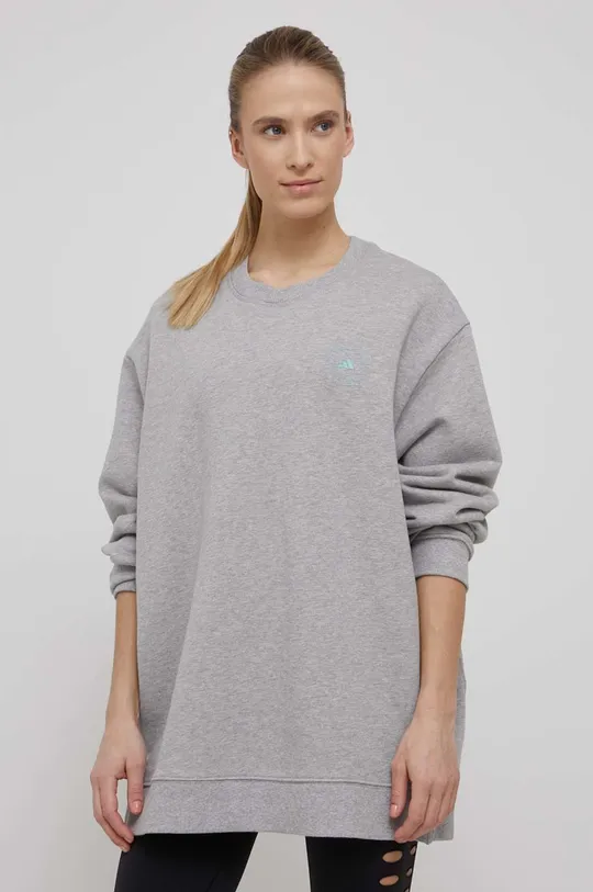 svetlo siva adidas by Stella McCartney pulover za trening Ženski