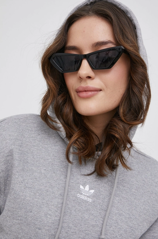 sivá Bavlnená mikina adidas Originals