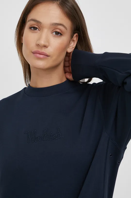 σκούρο μπλε Βαμβακερή μπλούζα Woolrich Γυναικεία