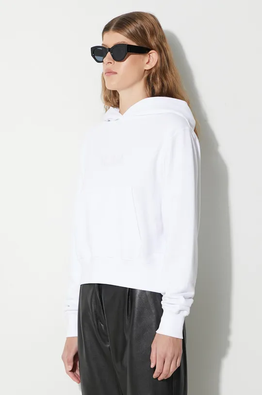 white Woolrich cotton sweatshirt LOGO