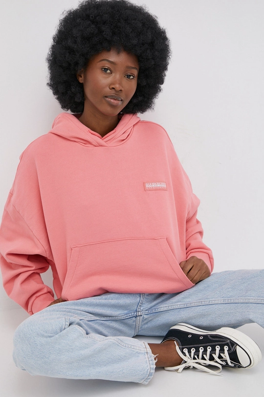 pink Napapijri cotton sweatshirt Women’s