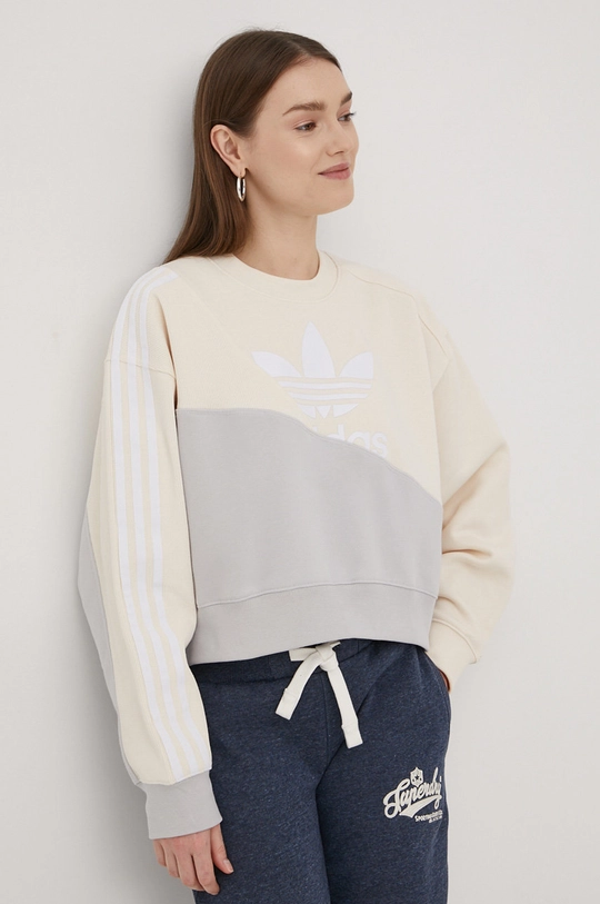 Mikina adidas Originals Adicolor sivá