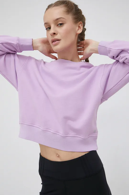 vijolična Deha bombažni pulover