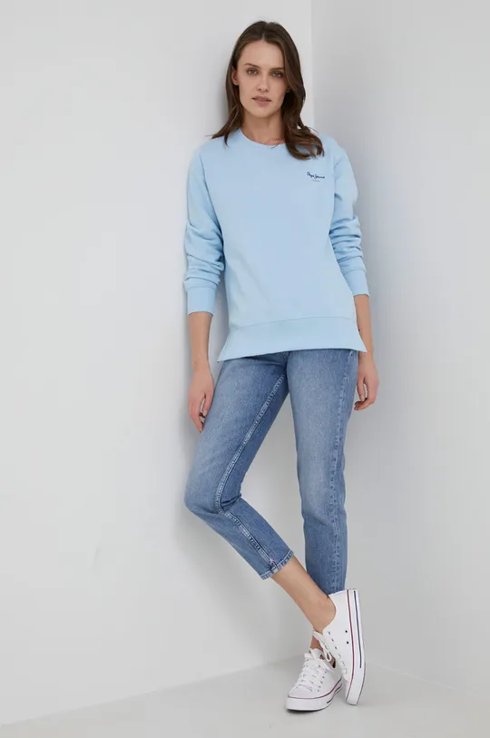 μπλε Pepe Jeans - Βαμβακερή μπλούζα Calista Γυναικεία