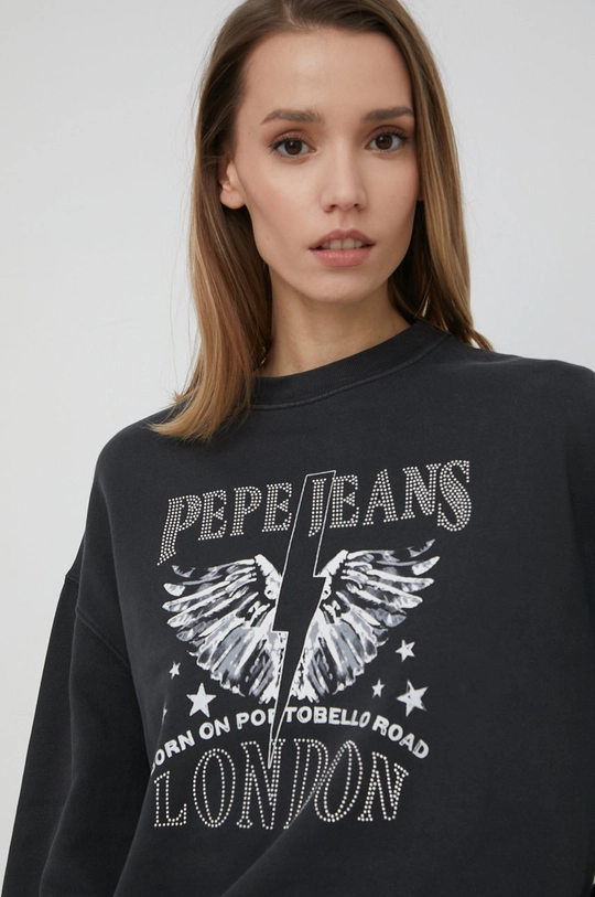 szary Pepe Jeans bluza bawełniana Cadence