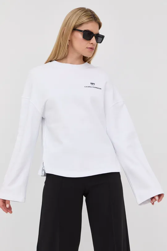 λευκό Βαμβακερή μπλούζα Chiara Ferragni Γυναικεία