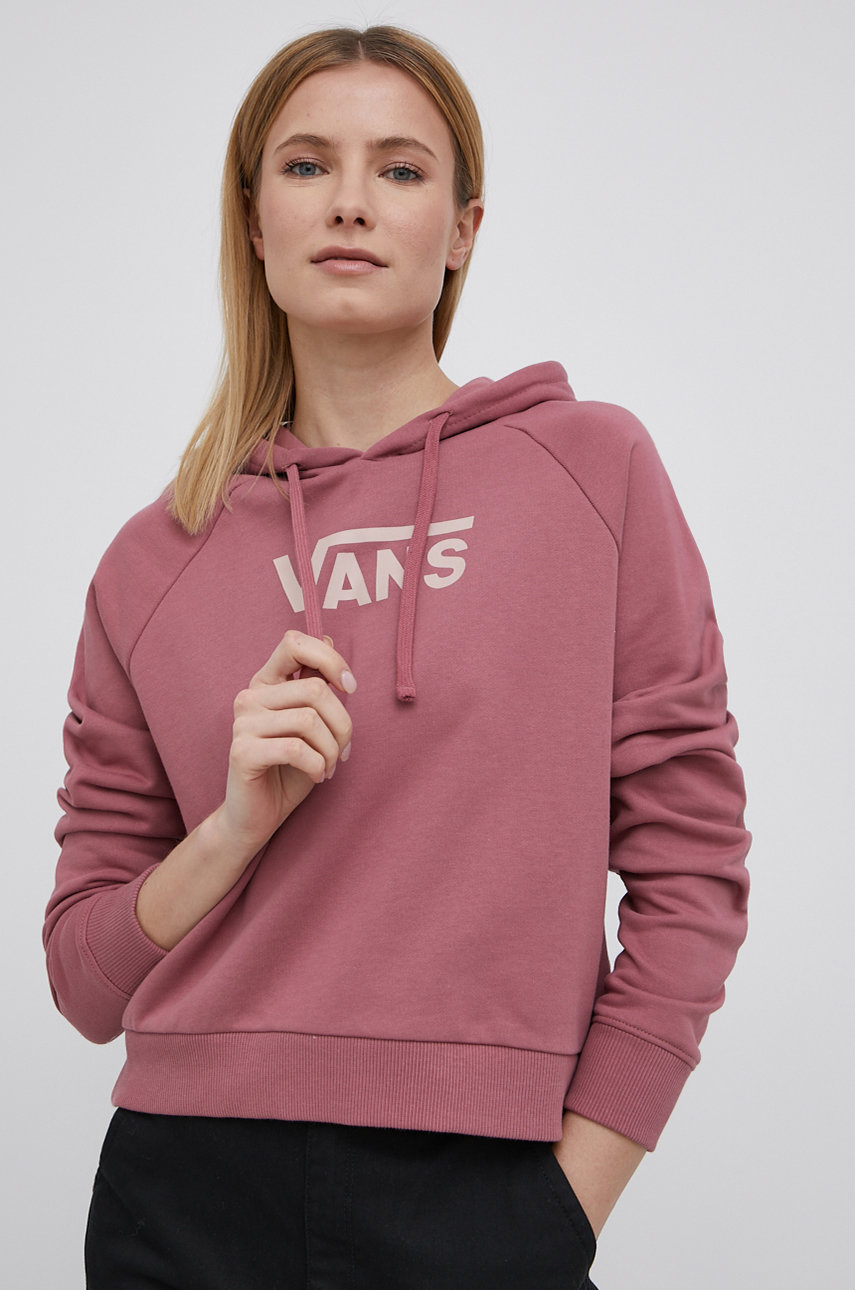 różowy Vans bluza bawełniana Damski