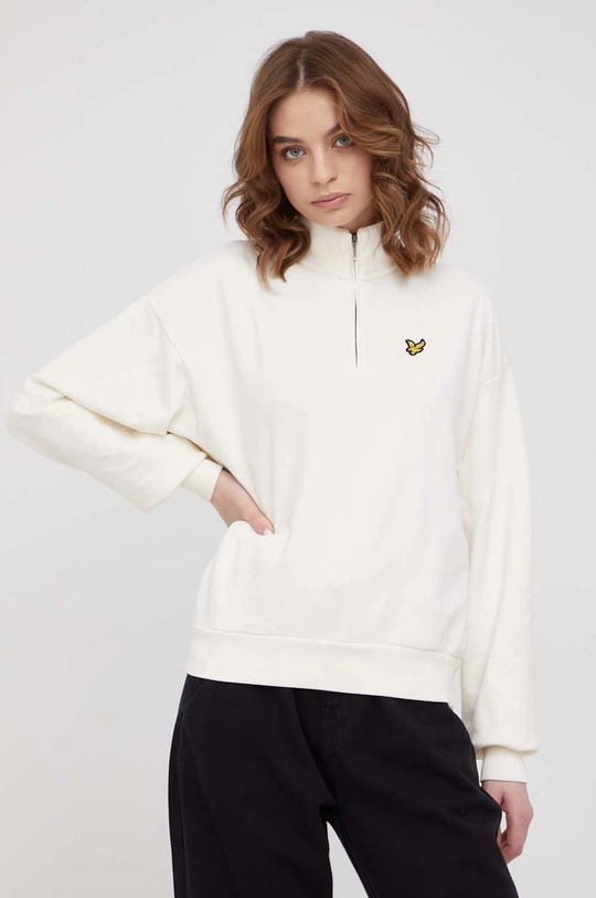 beżowy Lyle & Scott bluza bawełniana Damski