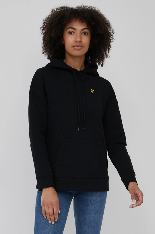 czarny Lyle & Scott bluza bawełniana