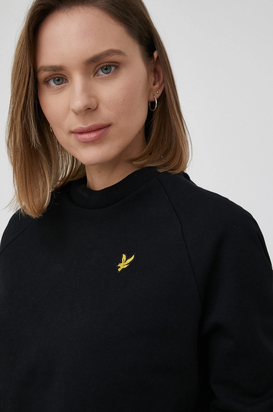 μαύρο Βαμβακερή μπλούζα Lyle & Scott