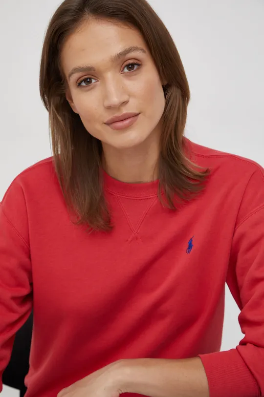 czerwony Polo Ralph Lauren bluza