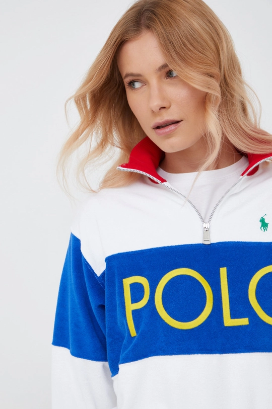 biały Polo Ralph Lauren bluza 211863460001 Damski