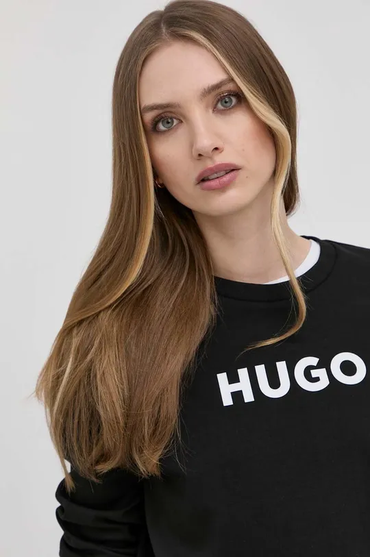 czarny Hugo bluza bawełniana 50470571