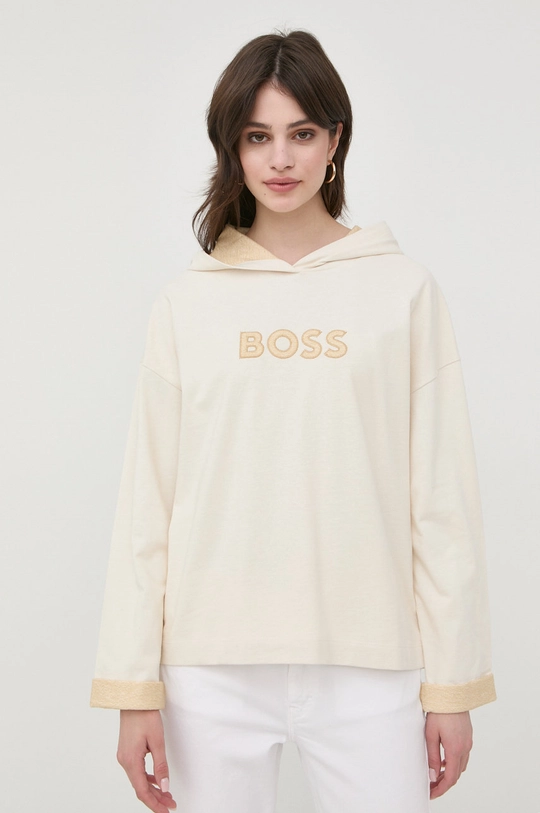 beżowy BOSS bluza 50468225 Damski