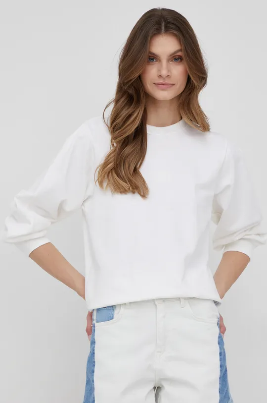 λευκό Βαμβακερή μπλούζα Lee Γυναικεία