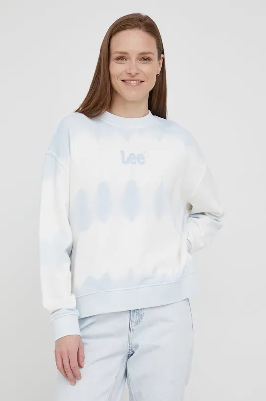 μπλε Βαμβακερή μπλούζα Lee Γυναικεία