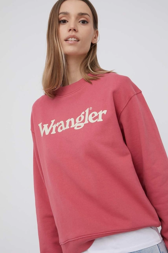 różowy Wrangler bluza bawełniana