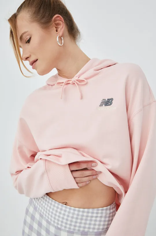 roz New Balance bluză UT21502PIE De femei
