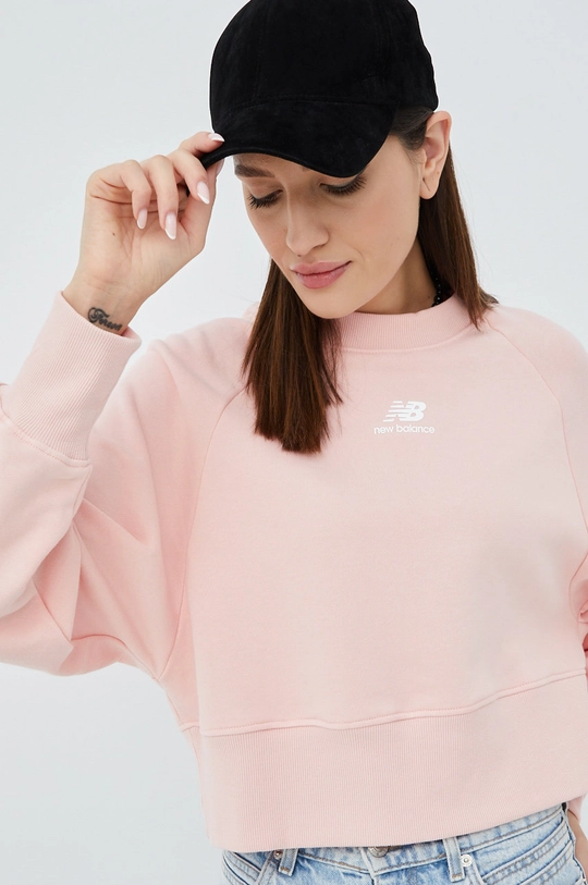 pink New Balance cotton sweatshirt Women’s