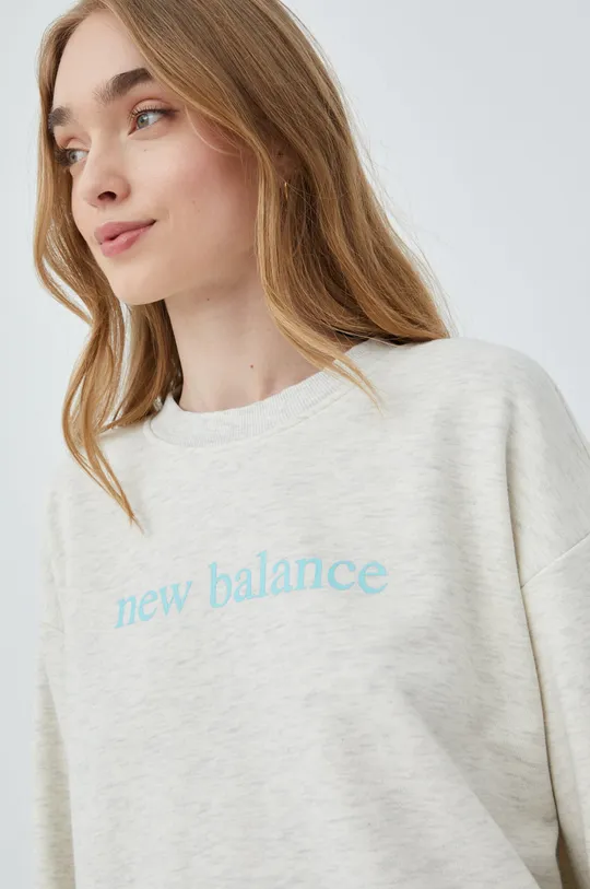 gri New Balance bluză WT21557SAH