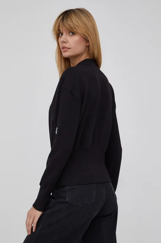 Bavlnená mikina Calvin Klein Jeans  Základná látka: 100% Bavlna Elastická manžeta: 97% Bavlna, 3% Elastan