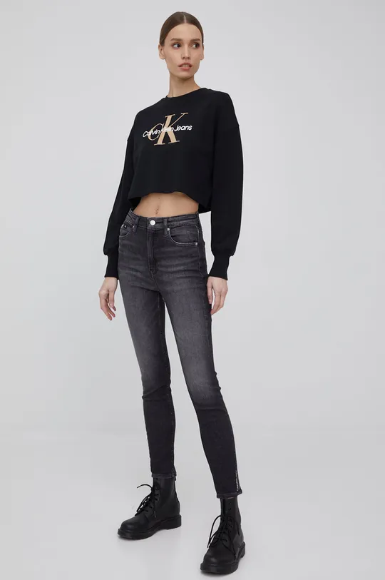 Calvin Klein Jeans bluza bawełniana J20J218751.PPYY czarny