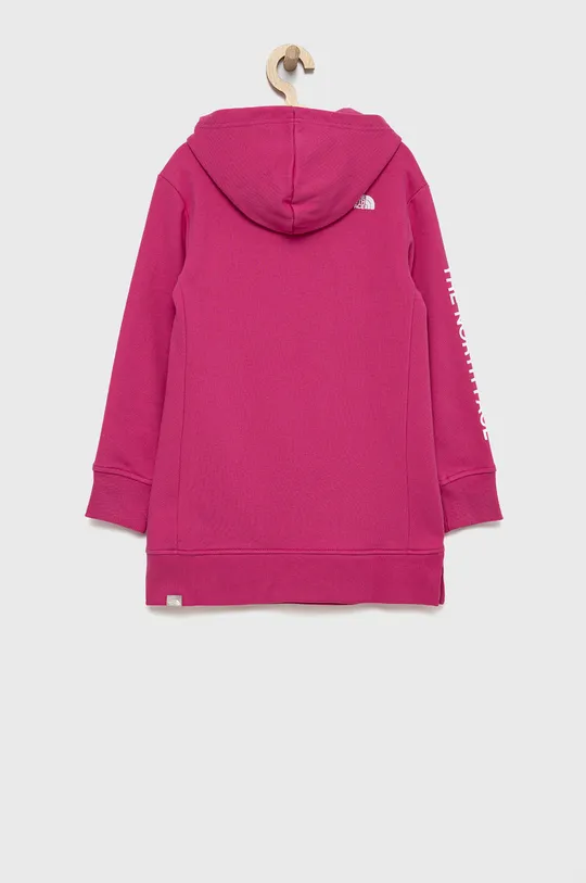 The North Face bombažni pulover za otroke roza