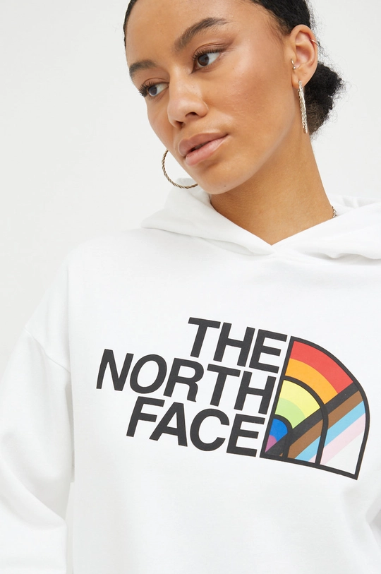 biały The North Face bluza Pride