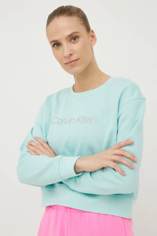niebieski Calvin Klein Performance bluza dresowa CK Essentials Damski