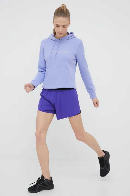 Спортивная кофта Calvin Klein Performance Ck Essentials фиолетовой