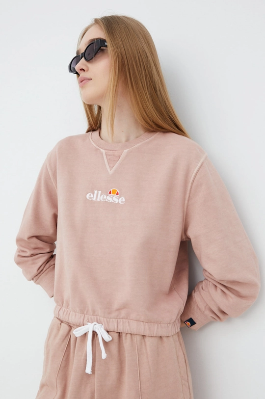 розовый Хлопковая кофта Ellesse Женский