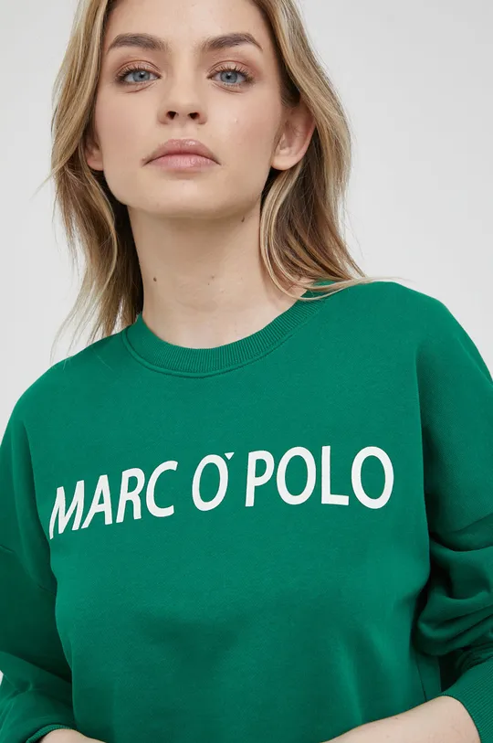 zelená Bavlnená mikina Marc O'Polo