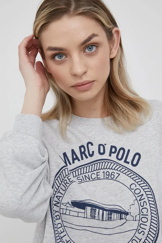 γκρί Βαμβακερή μπλούζα Marc O'Polo