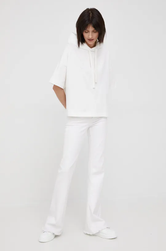 Βαμβακερή μπλούζα Marc O'Polo λευκό