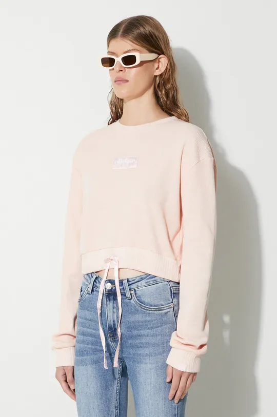 ροζ Βαμβακερή μπλούζα Ellesse