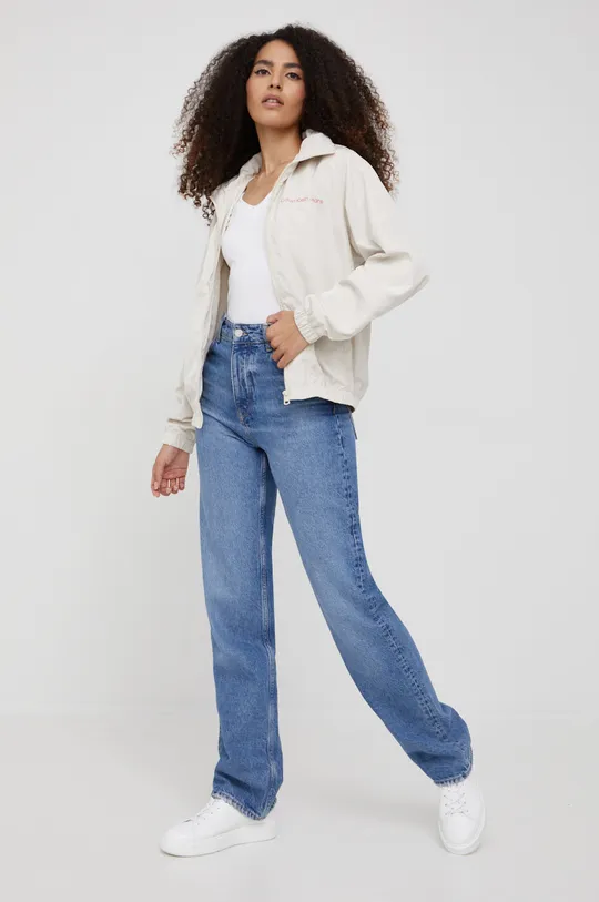 Μπουφάν Calvin Klein Jeans μπεζ