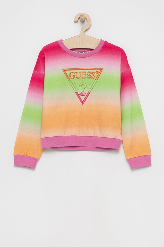 multicolor Guess Bluza bawełniana dziecięca Dziewczęcy