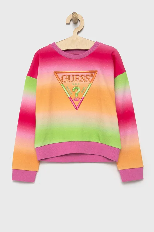 πολύχρωμο Παιδική βαμβακερή μπλούζα Guess Για κορίτσια