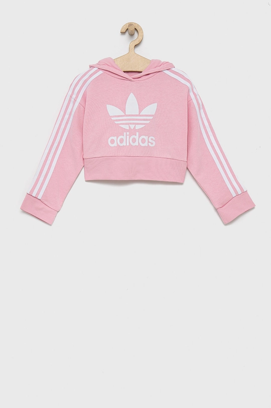 roza adidas Originals otroški pulover Dekliški